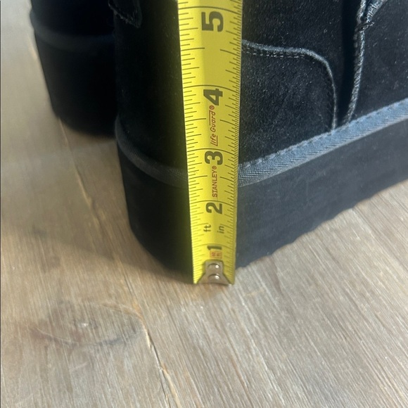 Dream Pairs Suede Mini Platform Boots Black Size 9 New - Picture 8 of 15